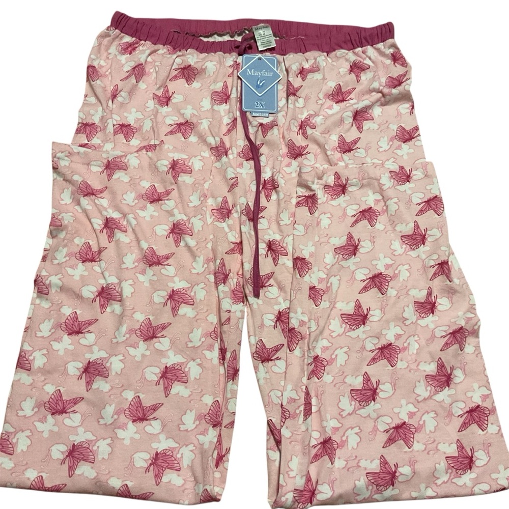 Kids Pink Butterfly Pajamas